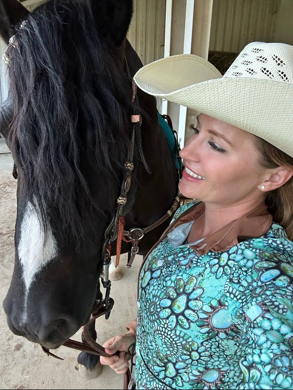 Squash Blossom Western Show shirt